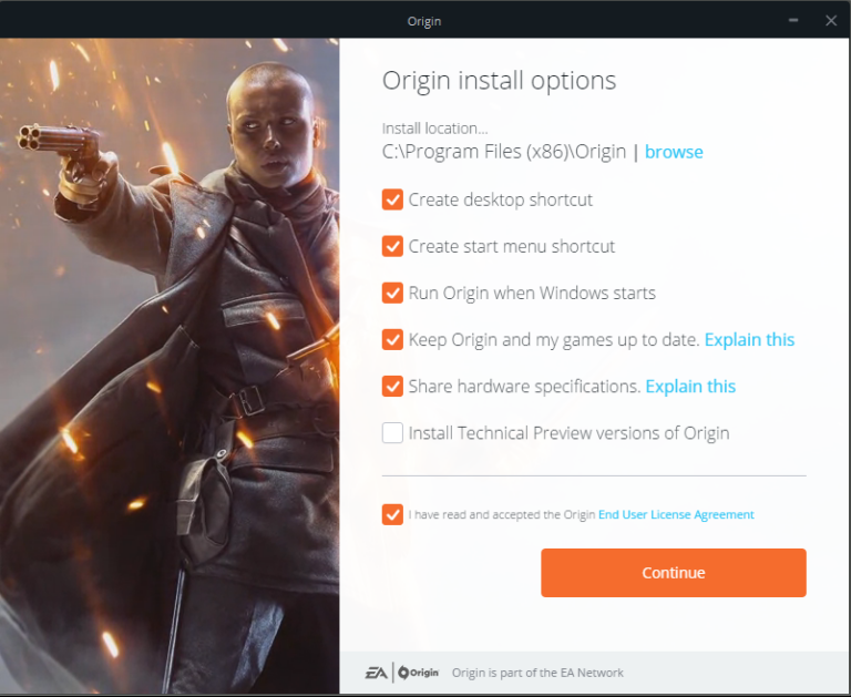 origin installer