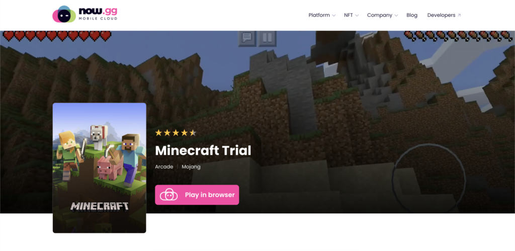minecraft android trial