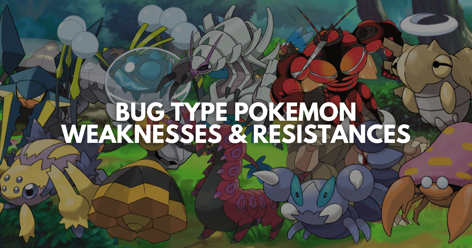 Bug Type Pokemon Weaknesses
