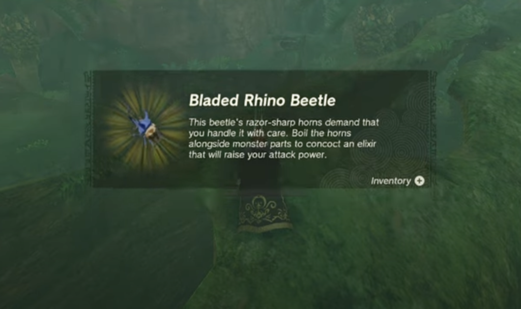 Bladed Rhino Beetle Zelda TOTK