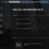 Unlock 2nd insured weapon slot in DMZ